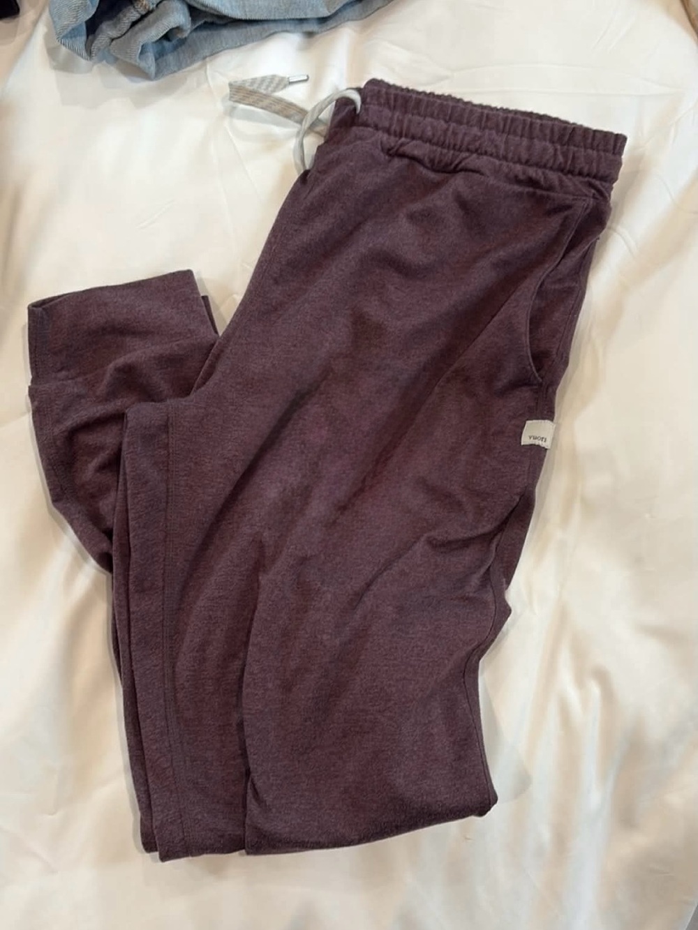 Vuori Plum Track Joggers with Drawstring Waist